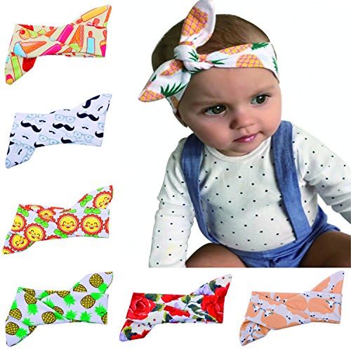 Babys Girls Elastic Yoga Cotton Headbands Headband Headbands Chiffon Flower Hair Loop (12)