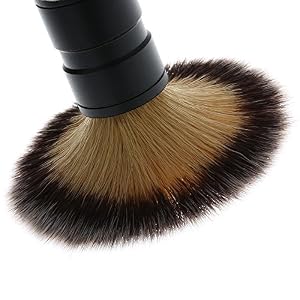 Anself 1pc Men's Nylon Shaving Brush Metal Aluminium Oxide Handle Razor Sets Male Beard & Face Cleaning Tool Black - Image 6