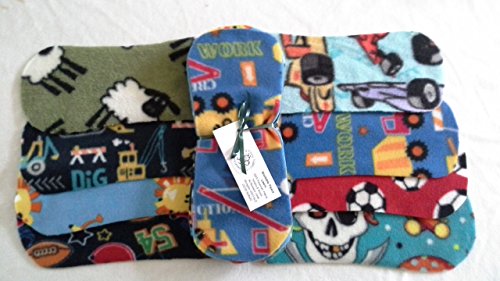 Easy Peasy Fleece Nappy Liners Pk 10 Mixed Boy Prints