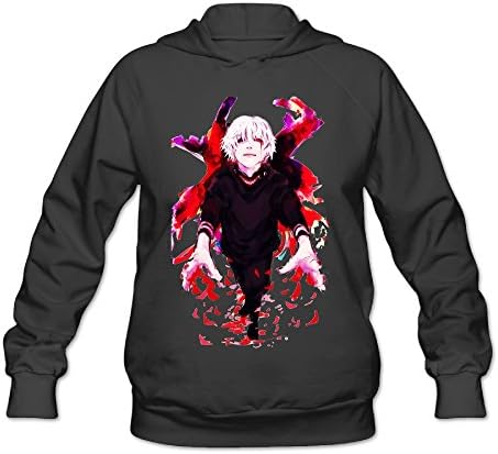 POOZ Women's Tokyo Ghoul Hooded Sweatshirt Black -  Black - 