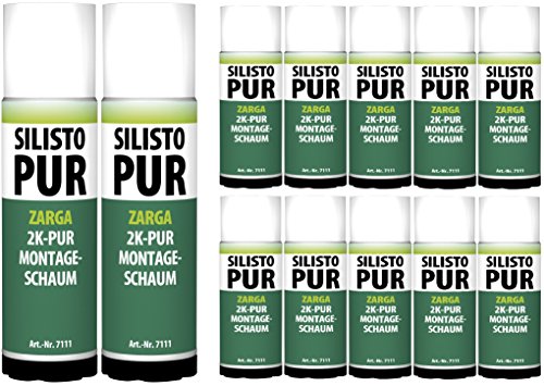 SILISTO 12 Dosen B2 2K Montageschaum Zargenschaum 400ml