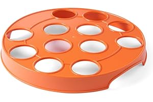 HENDI Portabicchieri per birra BarUp, supporto tipo vassoio rotondo per 12 bicchieri con fori da 55 mm, ABS, ⌀315x(H) 35mm, nero