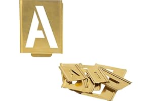 KUKKO Profi-Signierschablonen-Satz mit Steckmechanismus Buchstaben (50 mm)