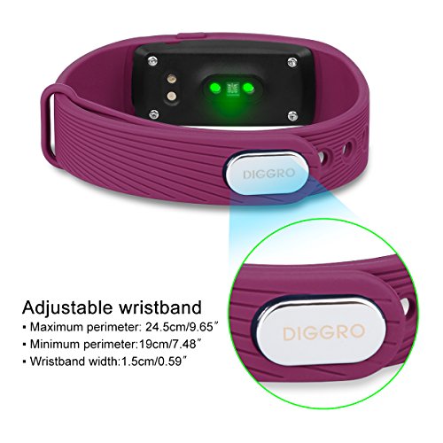 DIGGRO ID107 – Fitness Armband mit Herzfrequenz Sensor (OLED Display, Smart Armband Fitness Tracker mit Pulsmesser Aktivitätstracker Schrittzähler Schlafanalyse Kalorienzähler für ios Android) - 4
