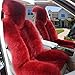 Produktbild Sheepskin car mat 2 Stücke Innen Dicke Wolle Autositzbezug Set Echtem Schaffell Fleece Universal Kissen Für Automobil Dekoration Und Warm Im Winter,8