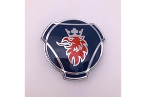 FORTEN KINGDOM 1 emblema de 80 mm, color azul con logotipo de Griffin rojo, compatible con la parrilla delantera de camión Scania 1401610