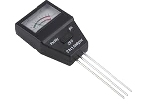 VIAGASAFAMIDO Medidor de Humedad del Suelo 2 En 1 y Medidor de Nivel de Ph Equipo de Prueba de Fertilidad del Suelo Ideal Liviano y Portátil Para Flores Vegetales Jardines Plantas En Macetas Césped y Granjas