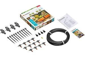 GARDENA Extension Pflanztröge: The Balcony Extends Your Irrigation System Micro-Drip-starter Sets Pots M to 4 plant boxes (13006-20), Orange, 35x20x19 cm