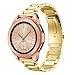 Produktbild 99native Luxus-Edelstahl Armband Ersatz Bügel für Samsung Galaxie Uhr 42mm, tragbar und korrosionsbeständig und Wird nie rostig Sein (Gold)