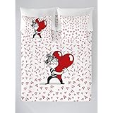 FUNDA NÓRDICA + FUNDA ALMOHADA Corazón (cama 180)