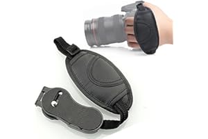 STEELFEVER Camera Hand Wrist Grip Strap for All Digital SLR DSLR Leather Safety Prevents droppage/slippage
