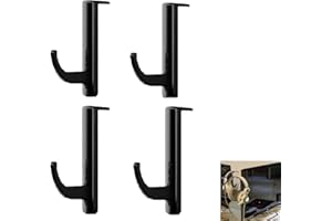 GNAUMORE Kopfhörer Headset Halter Monitor,Kopfhörer Headset Halter Monitor,Kopfhörer Ständer Halterung,Kopfhörer Haken,Headset Halterung Monitor,Tisch Gaming Headset Stand Halter Haken Kopfhörerhalter,Schwarz