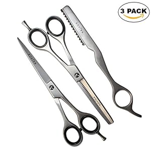 Kovira 3pc Professional Hair Cutting Scissor Set - 6.5 Inch/16.5cm Overall Length - Razor Sharp Hairdressing Scissors… - Image 2