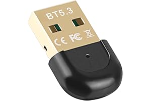 vgggrd Bluetooth Adapter 5.3, Bluetooth USB Dongle für Windows 11/10/8,1/7, EDR Bluetooth Stick für PC, Laptop, Desktop, Headset, Lautsprecher, Tastatur, Kopfhörer, Plug & Play