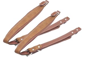 SAUYRASR 1Paar weiche PU-Leder-Akkordeongurte Einstellbare Akkordeon-Schultergurte mit verstellbaren Schnallen für 16-120 Bass-Akkordeons