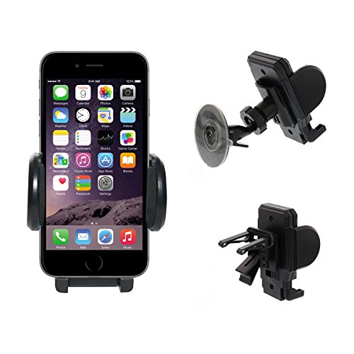 KFZ Auto Halterung Halter an Lüftung und Frontscheibe für iPhone 6 / 6 Plus / 5 / 5S / 4 / 4S / 3GS / 3G