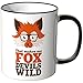 Produktbild WANDKINGS® Tasse, Spruch: That Makes me Fox Devils WILD - SCHWARZ