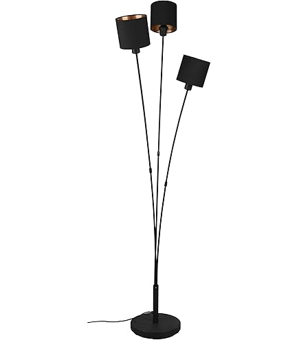 B.K.Licht Lampa stojąca LED w stylu vintage, retro, 3