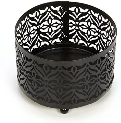 Hosley's Wave Cut Candle Sleeve, Jar Candle Holder 3.55" High. Ideal Gift for Weddings, Party, Spa and Aromatherapy, LED Tea Light Votive Gardens. P9