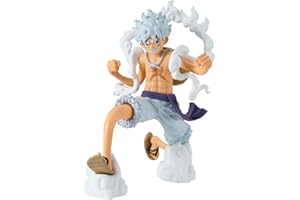 Banpresto Figurina d'azione Monkey D. Luffy Gear5 One Piece, Grandista 21 cm, BP28693P Multicolore, statuetta da collezione, ideale per i fan degli anime