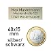 Produktbild JSSC Neugart GmbH Plakette Schild für Drohne (DJI) LuftVO, Drohnenschild aus eloxiertem Aluminium, selbstklebend 3M, 1-2g leicht, feuerfest bis 200°C (40x15mm Silber/schwarz)
