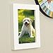 Produktbild Bluelover 6 Zoll hängenden Bild Rahmen Holz Foto Frame Foto Wand Home Decor Anhänger Wandtyp Rahmen - weiß