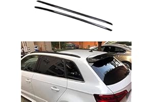 YUZHONGTIAN High Flying pour A3 8V Hatchback Sportback 2012-2018 Noir Galeries de Toit Barre de Toit Décoration Moulage Trim Extérieur Accessoires Auto 2 pièces