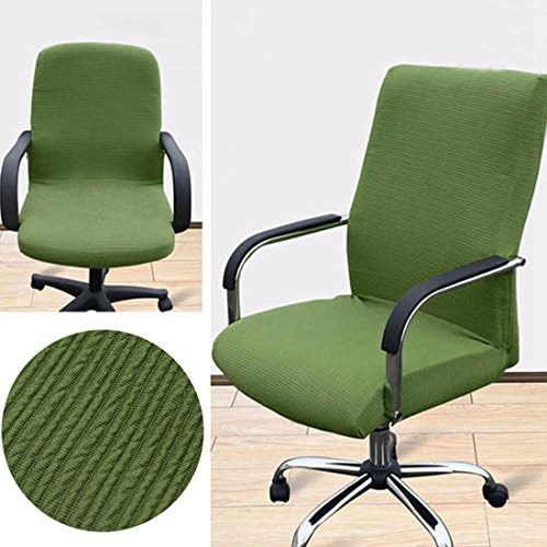 Qianle Stretch Spandex Chair Cover For Home Office Chiar Seat Cover Slipcovers Light Green(L)