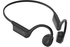 LOBKIN Słuchawki dźwiękowe kości Bluetooth 5.3 – Open Ear słuchawki odporne na pot, bezprzewodowe słuchawki sportowe z mikrofonami, do jazdy na rowerze, biegania, 7 godzin odtwarzania