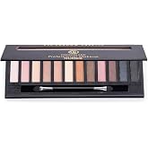 Cocosh She Nudes 12-Piece Eyeshadow Palette, Natural Soil Shades, High Pigmentation, Non-Caking, Easy Dispersion