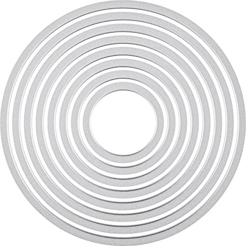 Knorr prandell 2118737551 Sizzix Framelits (die Set Circles/Kreise 8-teilig von 3 bis 10,7 cm Durchmesser)
