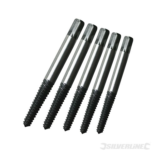 Silverline DA70 Schraubenausdreher, 5-tlg. Satz 3–18 mm - 2