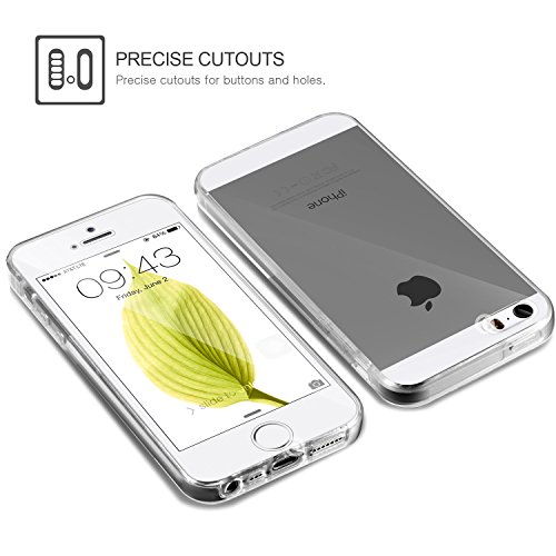 iPhone SE iPhone 5 5S Funda Leathlux Cover iPhone 5S Gel Silicona Carcasa Transparente TPU full Protecci n Delanteros y Traseros Case para iPhone SE iPhone 5 5S 4 0 reviews iPhone SE iPhone 5 5S Funda Leathlux Cover iPhone 5S Gel Silicona Carcasa Transparente TPU full Protecci n Delanteros y Traseros Case para iPhone SE iPhone 5 5S 4 0