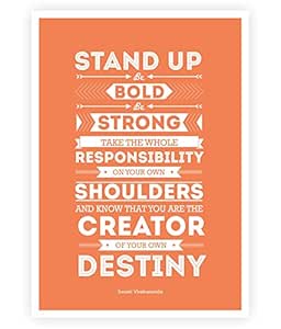 Lab No 4 Stand Up Be Bold Be Strong Motivational Inspirational Typography In A2 16 53 X 23 39 Poster Amazon In Home Kitchen a2 16 53 x 23 39 poster
