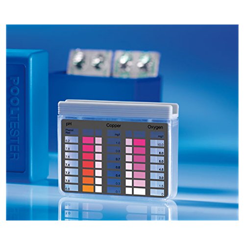 QUIMICAMP QP Products - Pooltester Blister, PH and Free Chlorine Analyzer to determine the values of Free Chlorine (DPD) and PH (Phenol Red) in Pool Water