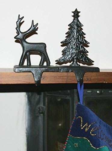 Reindeer Stocking Hanger Made from Cast Iron