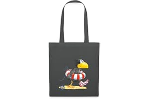 Spreadshirt Der kleine Rabe Socke mit Schwimmreifen Stoffbeutel