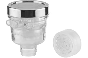 InnovaGoods Przyjazny dla środowiska filtr do kranu z uzdatnianiem wody pitnej, polipropylen (PP) i poliwęglan (PC), przezroczysty i srebrny, 6 x 6 x 8 cm