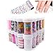Produktbild xichen® Starry Sky Sterne Nail Art Aufkleber Tipps Packungen Folie Transfer selbstklebend glänzt Acryl DIY Dekoration (12), (4 cm * 100 cm) Kinder Cartoon Farben