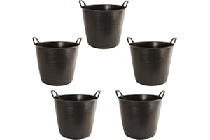 GARD N TOOL 26 Litre Flexi Tub Garden Home Flexible Colour Rubber Storage Container Bucket Flex Tub (5)