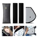 【Duerma de Forma Segura 】Conveniente para su Kid 's durmiendo en el coche con esta almohada cinturón de seguridad. La almohada puede ayudar al niño a apoyar la cabeza y el cuello, lo que permite que el bebé duerma de forma segura y sin dolor en el cuello y los hombros.