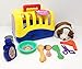 Price comparison product image Coolbitz Pet Care Puppy Dog Grooming Vet Set Carry Case Pretend Playset Toy Accessories 10 Pcs Set