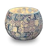 mosaik lampe kerzenhalter Hergestellt aus strapazierfähigem Glas, das garantiert, dass sie über Jahre hinweg in tiptop-Zustand bleiben.