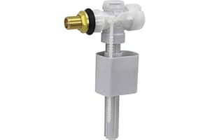 VeeBath Toilet Inlet Valve Side Entry, Inlet Float Valve 1/2 inch- Brass Shank