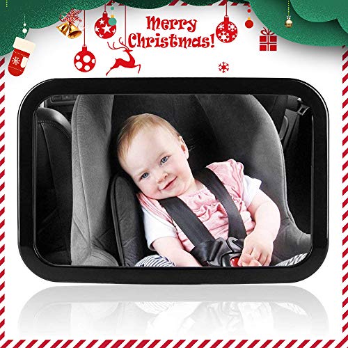 Yhomie Rétroviseur Surveillance pour Bébé Miroir Auto de Voiture pour Bébé, Rétroviseur Sécurité Pour Siège Arrière Rotation 360° & Fonction d'Inclinaison