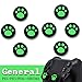 Produktbild Youji® 4 Paare / 8 PCS Ersatz Cat Pad Stil Silikon Analog Controller Joystick Daumen Stick Grip Cap Cover für Sony PlayStation 4 Controller-Green