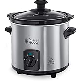 Russell Hobbs Slow Cooker Mini [ağır 2 l seramik pişirme tenceresi, isteğe g&ouml;re sıcaklık dağılımı] kompakt yavaş pişirici (3 