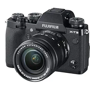 Fujifilm X-T3 26.1 MP Mirrorless Camera with XF 18-55 mm Lens (APS-C X-Trans CMOS 4 Sensor, X-Processor 4, EVF, LCD Tilt Touchscreen, Fast & Accurate AF, Face/Eye AF, 4K/60P Video) - Black