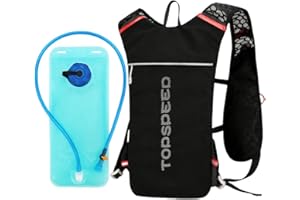 AZULLANSE Zaino da corsa leggero, da 5 l, con strisce riflettenti, per uomo, donna, corsa, campeggio, escursioni, maratona