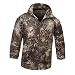 Produktbild Taktische Hautjacke Wasserdichte Regenmantel Windbreaker Dünne Militärjäger Kleider Schnell trocknendes Schweiß Sonnenschutz UV-Schutz Atmungsaktive Sommer Outdoor Camouflage Leichte Fast Dry Jacke (XL, Grüner Python CAMO)